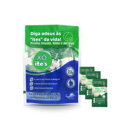 Imagem de Cloreto De Sódio Xô Ites Soro P/ Lavagem Nasal Kit 30 Sachês