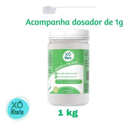 Imagem de Cloreto Sódio Lavagem Nasal Higienização 1kg Kit C/3 Xô Ites