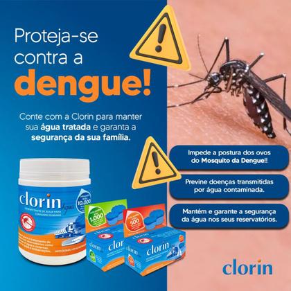 Imagem de Clorin 10.000 Purificador C/ 25 Pastilhas para Água Potável