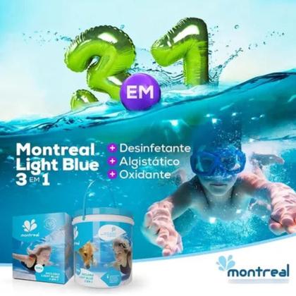 Imagem de Cloro Granulado Dicloro de Sódio para Piscinas e Hidrotanques Light Blue 10 KG MONTREAL