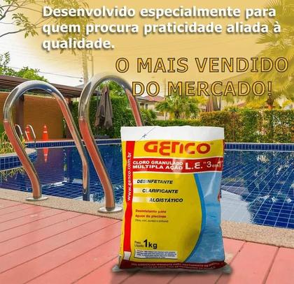 Imagem de Cloro Granulado Multipla Ação 3 em 1 1kg Genco