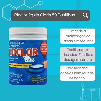 Imagem de Cloro p/ Piscinas c/ 50un Bioclor Tabs