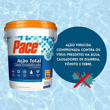 Imagem de Cloro Pace Ação Total 10kg para Piscina