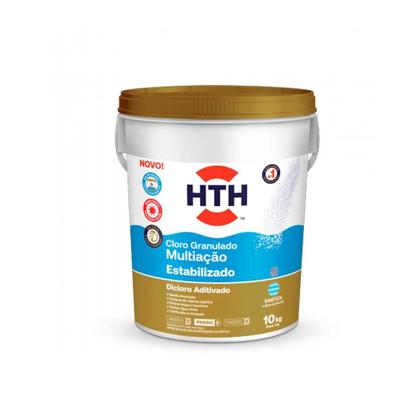 Imagem de Cloro Para Piscina Tratamento HTH Multiação Estabilizado 10 Kg