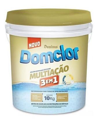 Imagem de Cloro Piscina Dicloro Multiação 3 Em 1 Domclor 10kg