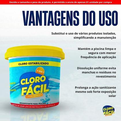 Imagem de Cloro Tripla Ação 3 em 1 Granulado Balde 10kg ULTRACLOR