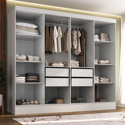 Imagem de Closet Casal 100% MDF 4 Gavetas Jatobá Yescasa