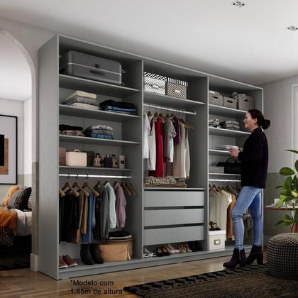 Imagem de Closet Casal 100% Mdf Bp 237cm 3 Gavetas Monreale