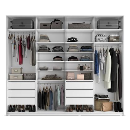 Imagem de Closet Casal 100% MDF BP 277cm 6 Gavetas Sion