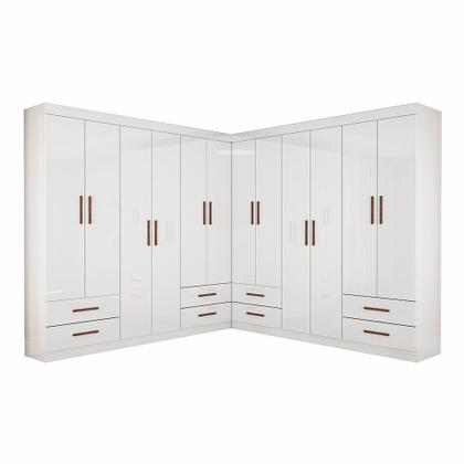 Imagem de Closet Casal Duplo Lu 12 Portas 8 Gavetas