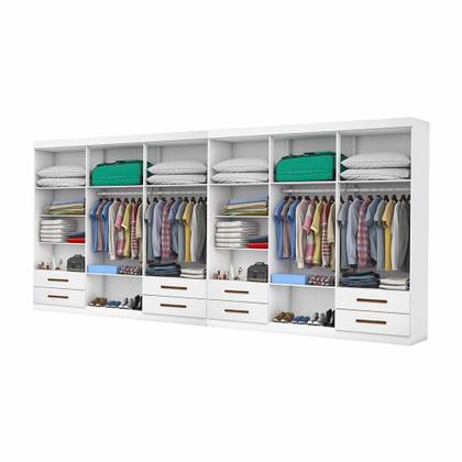 Imagem de Closet Casal Duplo Lu 12 Portas 8 Gavetas