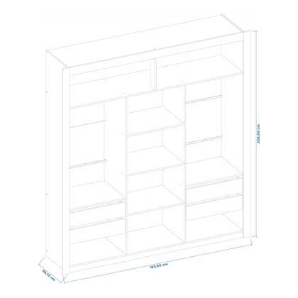 Imagem de Closet Casal Premium 8 Gavetas Amoudi Móveis