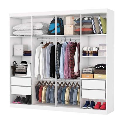 Imagem de Closet Casal Rubi 4 Gavetas Branco