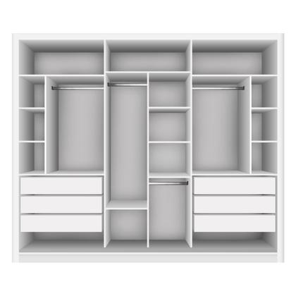Closet Casal sem Portas 6 Gavetas Itália Minastex - Closet - Magazine Luiza