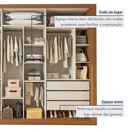 Closet Casal sem Portas 6 Gavetas Itália - Minastex - Closet - Magazine ...