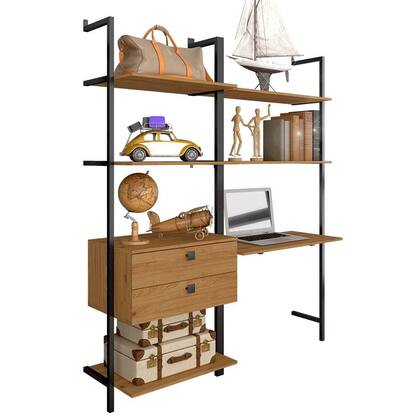 Imagem de Closet Estilo Industrial Siena 2 Gaveta Preto/cinam - Móveis Arapongas