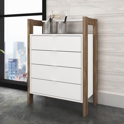 Imagem de Closet Modulado Aberto - Gaveteiro Multiuso 65cm com 4 Gavetas AZ1012 Tecnomóbili