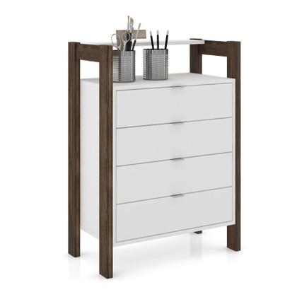 Imagem de Closet Modulado Aberto - Gaveteiro Multiuso 65cm com 4 Gavetas AZ1012 Tecnomóbili