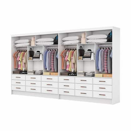 Imagem de Closet Sevilha 6 Portas Casal Duplo 18 Gavetas Carioca Moveis