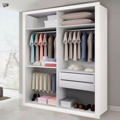Imagem de Closet Solteiro sem Portas 2 Gavetas Júlia Minastex 
