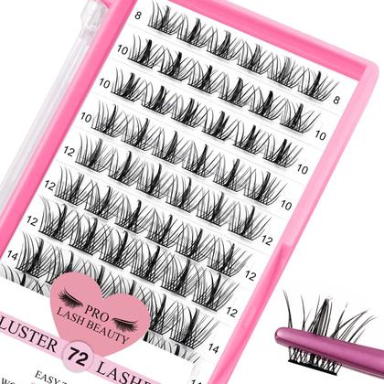 Imagem de Cluster Lashes PRO LASHBEAUTY Manga Little Devil 72 unidades