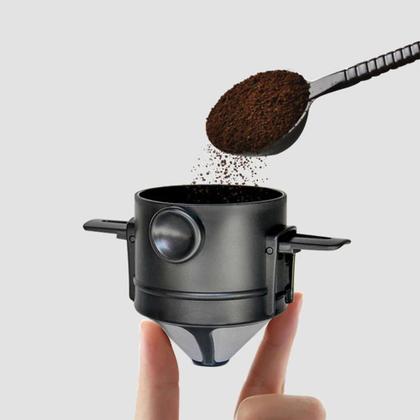 Imagem de Coador Café Individual Inox Reutilizável Portátil