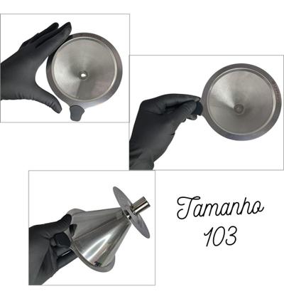 Imagem de Coador Filtro Café Aço Inox T 103 Reutilizável Sem Papel Unitermi