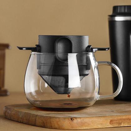 Imagem de Coador Mini Individual para Café Portátil Inox Reutilizável