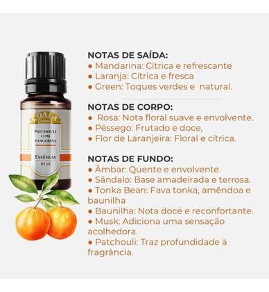 Imagem de Coala Essência Aromatizante Concentrado 10ml Patchouli com Tangerina
