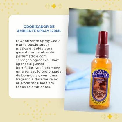 Imagem de Coala Odorizador de Ambientes Spray 120ml Cravo e Canela