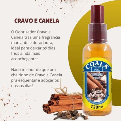 Imagem de Coala Odorizador de Ambientes Spray 120ml Cravo e Canela