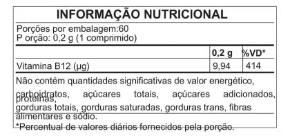 Imagem de Cobalamax Vitamina B12 Metilcobalamina Herbamed 60 Cápsulas