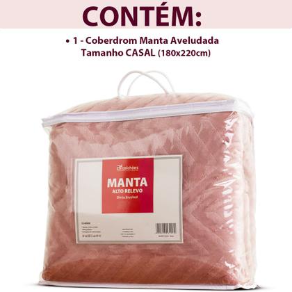 Imagem de Coberdrom Casal Aveludado Sherpa Manta Soft Dupla face BF Colchoes