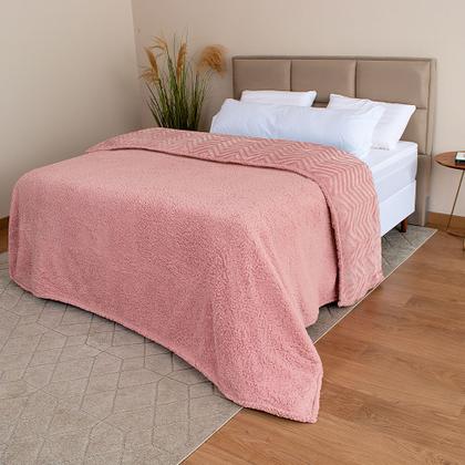 Imagem de Coberdrom Casal Aveludado Sherpa Manta Soft Dupla face BF Colchoes