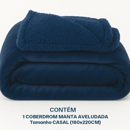 Imagem de Coberdrom Casal Aveludado Sherpa Manta Soft Dupla face BF Colchoes