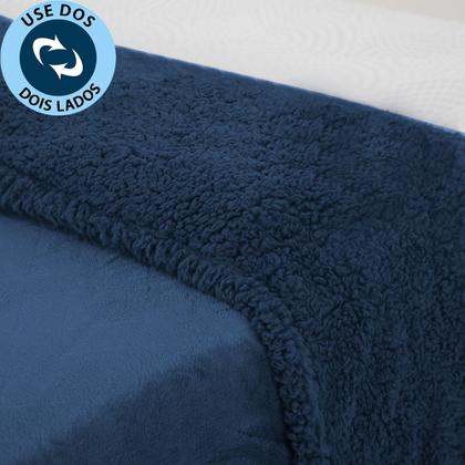Imagem de Coberdrom Casal Aveludado Sherpa Manta Soft Dupla face BF Colchoes