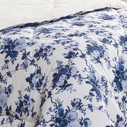 Imagem de Coberdrom Casal Cama King Winter Dupla Face Estampado Com Sherpa 01 Peça