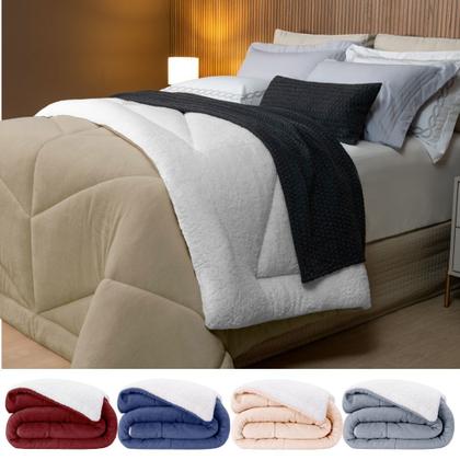 Imagem de Coberdrom Casal Lavive Sherpa Clara Dupla face 2,20x2,40m