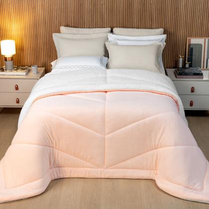 Imagem de Coberdrom Casal Lavive Sherpa Clara Dupla face 2,20x2,40m