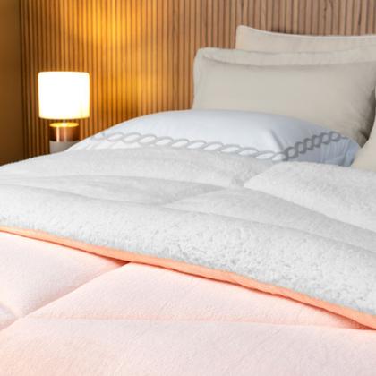 Imagem de Coberdrom Casal Lavive Sherpa Clara Dupla face 2,20x2,40m