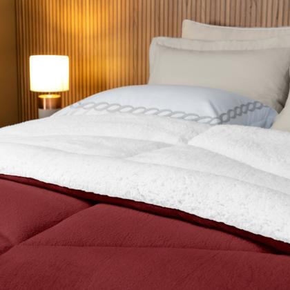 Imagem de Coberdrom Casal Lavive Sherpa Clara Dupla face 2,20x2,40m
