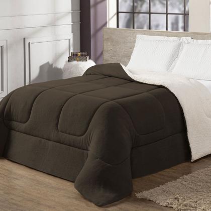 Imagem de Coberdrom Cobertor Casal King Maya Dupla Face Manta Fleece e Sherpa de Carneiro