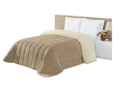 Imagem de Coberdrom Cobertor Dupla Face Casal Sherpa Pele de Carneiro Toque Macio e Aveludado Lindas Cores