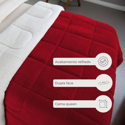 Imagem de Coberdrom/ Cobertor Queen 1 Pç Sherpa Carneiro Manta Soft  Dupla face