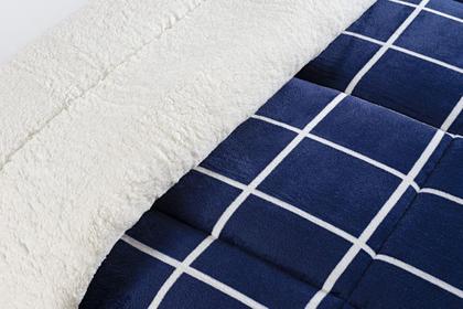 Imagem de Coberdrom Cobertor Queen Manta/Sherpa Austin Grid