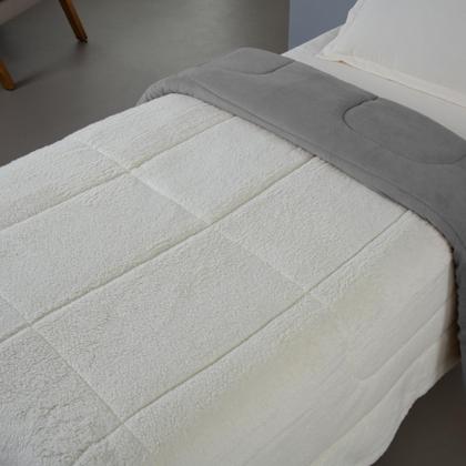 Imagem de Coberdrom/ Cobertor Solteiro 1 Pç Sherpa Carneiro Manta Soft Dupla face