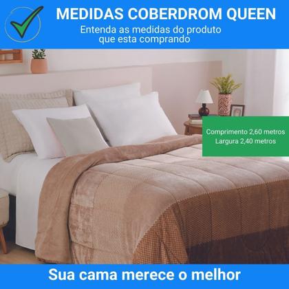 Imagem de Coberdrom Dupla Face Melange Queen 2,40x2,60m Lepper Elegante Macio Quentinho