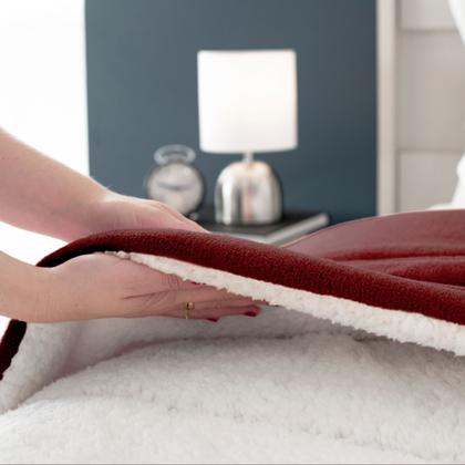 Imagem de Coberdrom dupla face sherpa/manta fleece king 01 peça