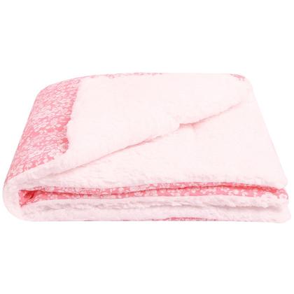 Imagem de Coberdrom Edredom com Sherpa para Bebê Floral 01 Peça
