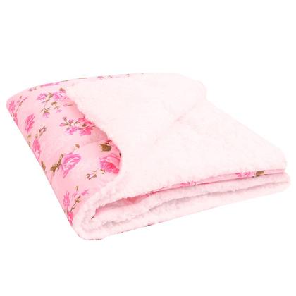 Imagem de Coberdrom Edredom com Sherpa para Bebê Floral 01 Peça